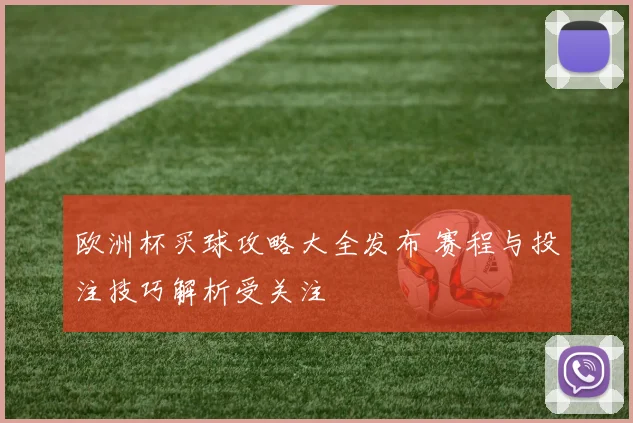 欧洲杯买球攻略大全发布 赛程与投注技巧解析受关注