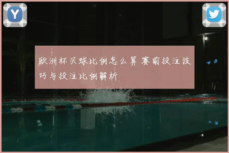欧洲杯买球比例怎么算 赛前投注技巧与投注比例解析