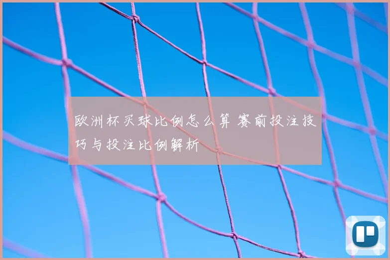 欧洲杯买球比例怎么算 赛前投注技巧与投注比例解析